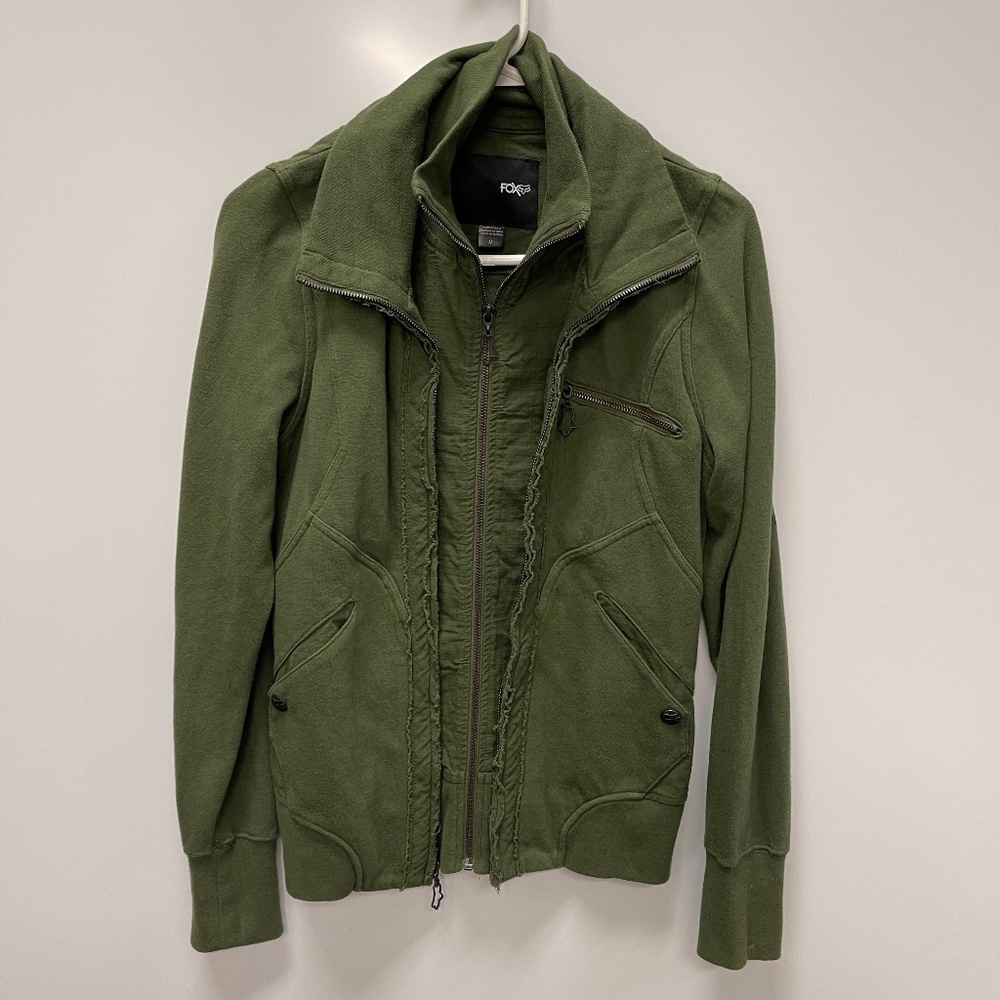 Fox Faux Layer Fleece‎ Lined Utility Jacket Size M